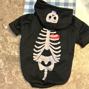 Skeleton dog hoodie